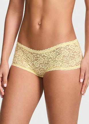 Кружевные трусики шортики victoria's secret