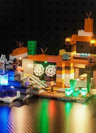 Led-подсветка для конструктора brickbling p68601 21263 набор светодиодной подсветки для lego minecraft шахта в пустоши