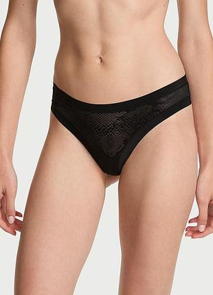 Бесшовные трусики тонг victoria's secret с узором