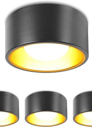 Комплект із 4 стельових світильників 130x60 мм 7 вт gx53 3000 k 800 лм yindalux led ceiling spotlight стельовий спот