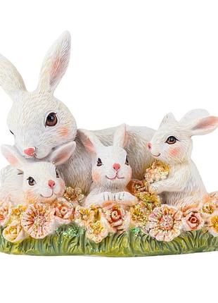 Статуэтка "семья кроликов", 10 см elisey