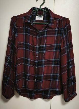 Сорочка для дівчинки old navy в клітинку, червона, розмір 134-140