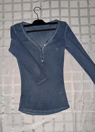 Лонгслів жіночий guess синій