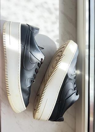Кросівки жіночі nike air force 1 sage low чорні, розмір 39, довжина устілки 24,5 см, шкіра