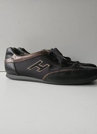 Мужские кожаные кроссовки hogan,р9,5