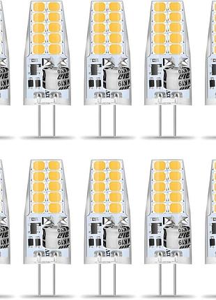 10 шт. світлодіодні лампи g4 3 вт 3000k wenscha g4-2835-20 led комплект світлодіодних ламп для кімнатних світильників