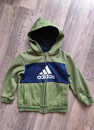Детская кофта батник на замочке adidas