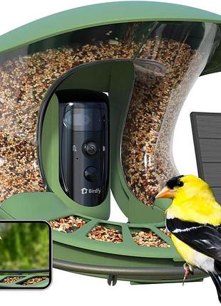 Кормушка для птиц с камерой наблюдения birdfy bird feeder camera ni-8612 интеллектуальная кормушка для наблюдения за птицами