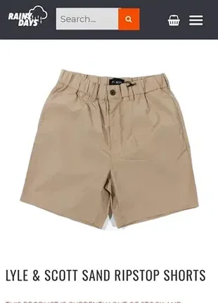Шорти lyle&scott sand ripstop shorts. xl. оригінал.