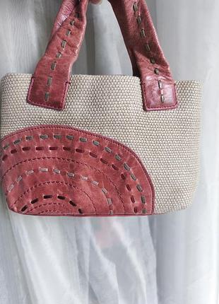 Radley шкіряна текстильна сумочка