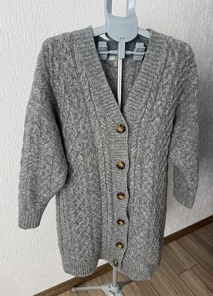 Кардиган сірий asos
