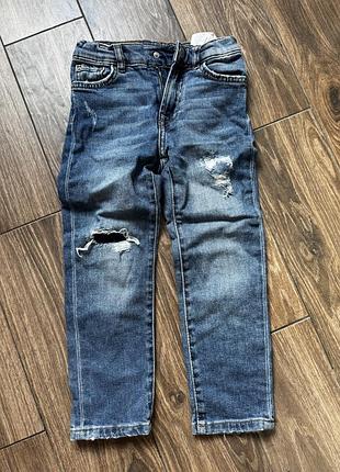 Джинси для хлопчиків zara сині 116 см