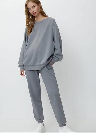 Классный трикотажный серый хлопковый костюм pull &amp; bear 
🌟🌟🌟🌟🌟🌟🌟🌟🌟🌟🌟🌟🌟