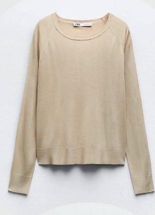 Легкий трикотажний джемпер zara