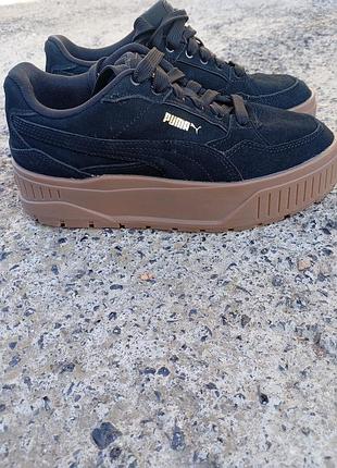 Кросівки puma жіночі чорні, розмір 38.5, замша