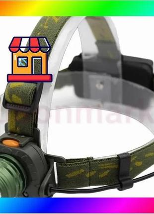 Bs налобний ліхтар тактичний best mix bailong bl-1505-602b sensor з датчиком руху, ліхтарик налобний l bas77/n