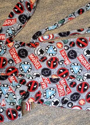 Халат дитячий marvel плюшевий з капюшоном