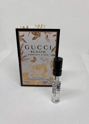 Оригінал пробник bloom ambrosia d'oro  gucci парфумована вода
