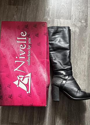 Чоботи жіночі nivelle чорні зимові