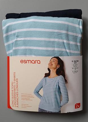 Набор 2 шт 580 грн женские лонги футболки с длинным рукавом esmara®, s,
