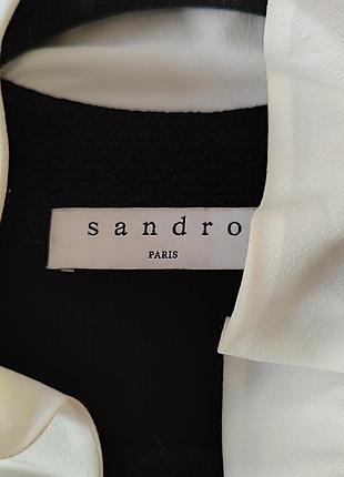 Классическая черная мини-платье sandro paris 4