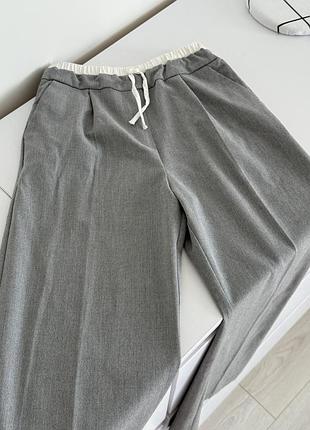 Брюки для дівчинки zara сірі 2