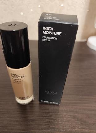 Тональна основа kiko milano insta moisture foundation spf 25 r2