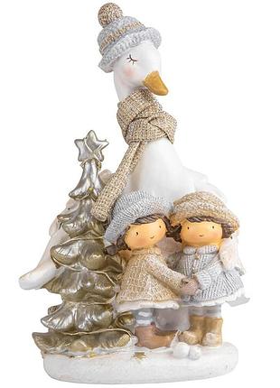 Статуэтка "новогодний гусь", 16 см elisey