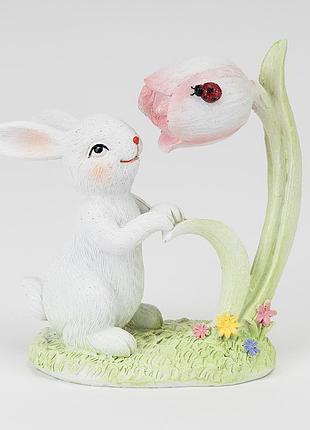 Статуэтка "кролик в саду", 12,5 см elisey