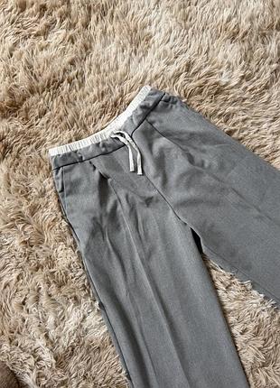 Брюки для дівчинки zara сірі 5
