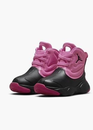 Черевики дитячі jordan baby/toddler rain boots black/pink