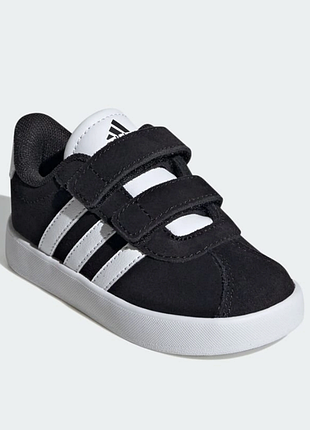 Замшевіі кросівки adidas court 3.0, оригінал, р-р 25,5, уст 16 см