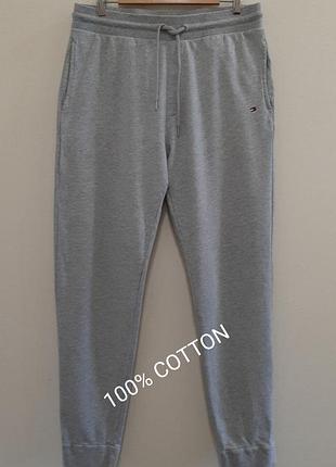 Хлопковые мужские спортивные штаны Tommy hilfiger, оригинал, р. xl / 50