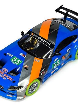 Радіокерована машинка дрифт 1:10 повний привод акумулятор 9.6v синій projectx bmw m2 для дітей від 3 років
