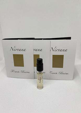 Оригинальный пробник nirvana franck boclet парфюмированная вода