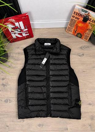 Жилетка чоловіча stone island чорна