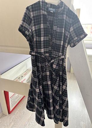 Сукня міді жіноча collectif vintage london у клітинку