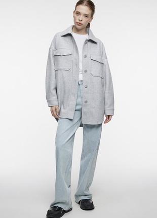 Жіноча тепла сорочка h&m розмір s / верхній одяг