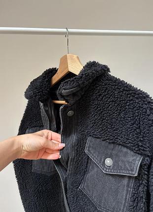 Шерпа джинсовка zara 9