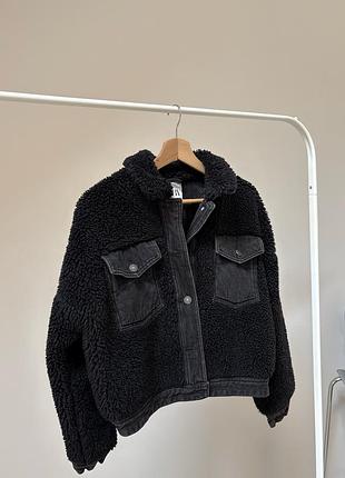 Шерпа джинсовка zara 6