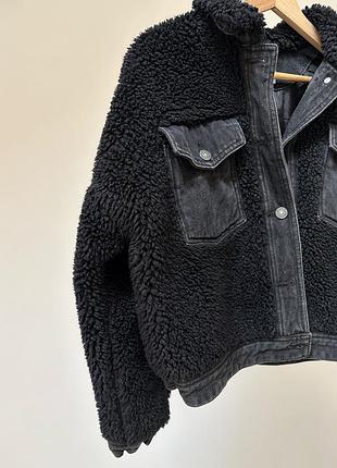 Шерпа джинсовка zara 8