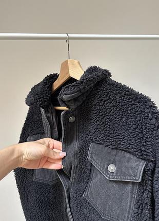 Шерпа джинсовка zara 3