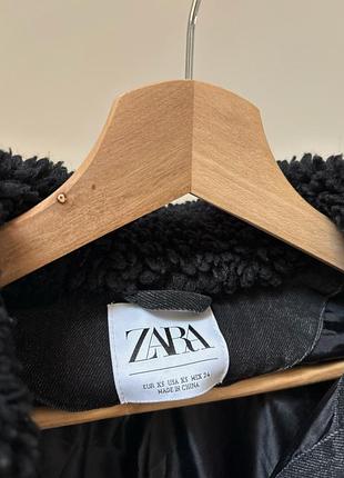 Шерпа джинсовка zara 5