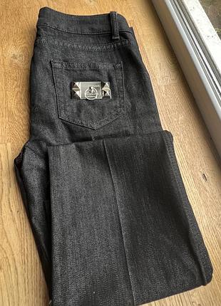 Итальянские брендовые черные прямые джинсы philipp plein