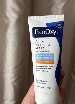 Panoxyl foaming acne wash  85 g пінка для вмивання проти акне з бензоїл пероксидом, 85 г