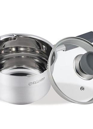 Сотейник нержавеющий maestro 160 мм х 1.7 л mr-3507-16s (mr-3507-16s)