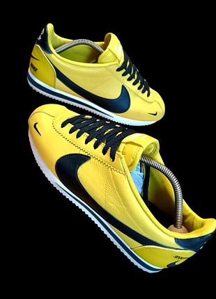 Кроссовки nike classic cortez premium "bright citron" (807480-700) оригинал