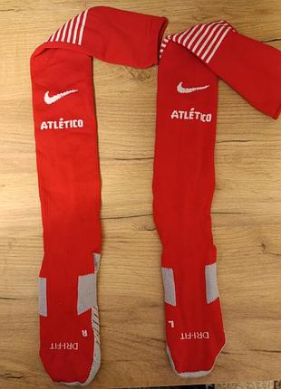 Оригинальные футбольные гетры nike atlético madrid (2017/2018) - размер м