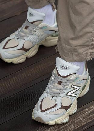 Кросівки чоловічі new balance 9060 beige brown