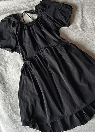 Сукня для підлітків pinko up чорна з рукавами-ліхтариками (13 років / xs-s)